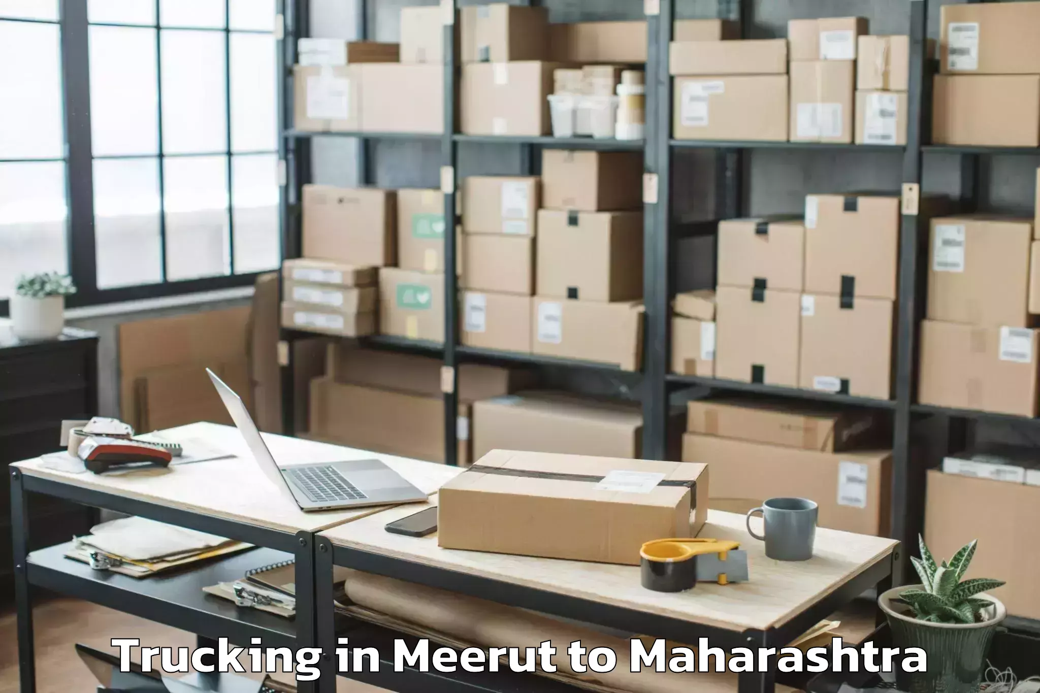 Top Meerut to Udgir Trucking Available